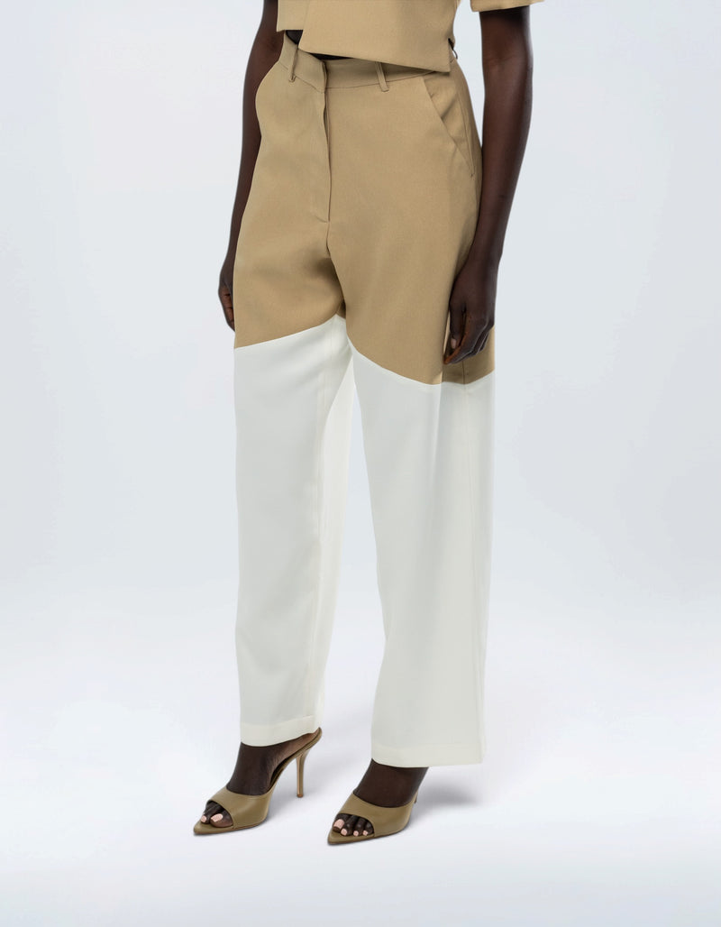 TWO TONE PANTS
