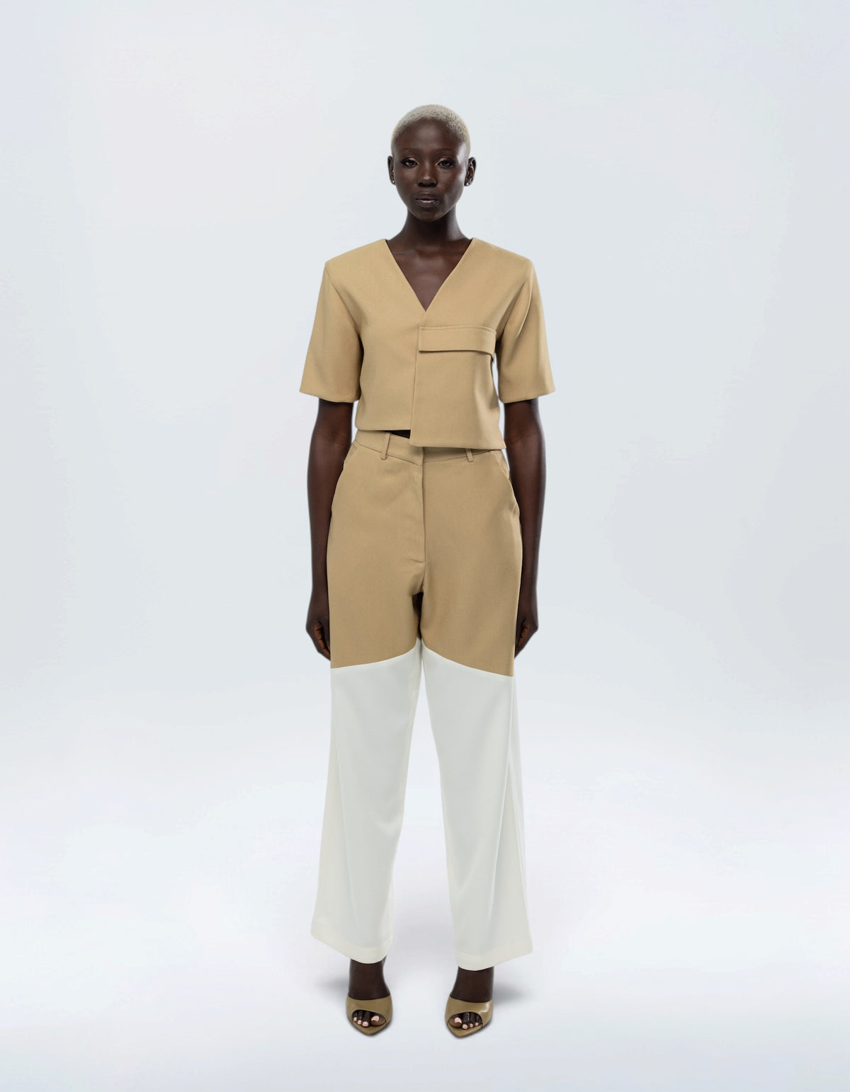 TWO TONE PANTS