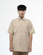 CHEMISE À MANCHES COURTES À PANNEAU EN U